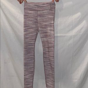 Pink Striped Leggings